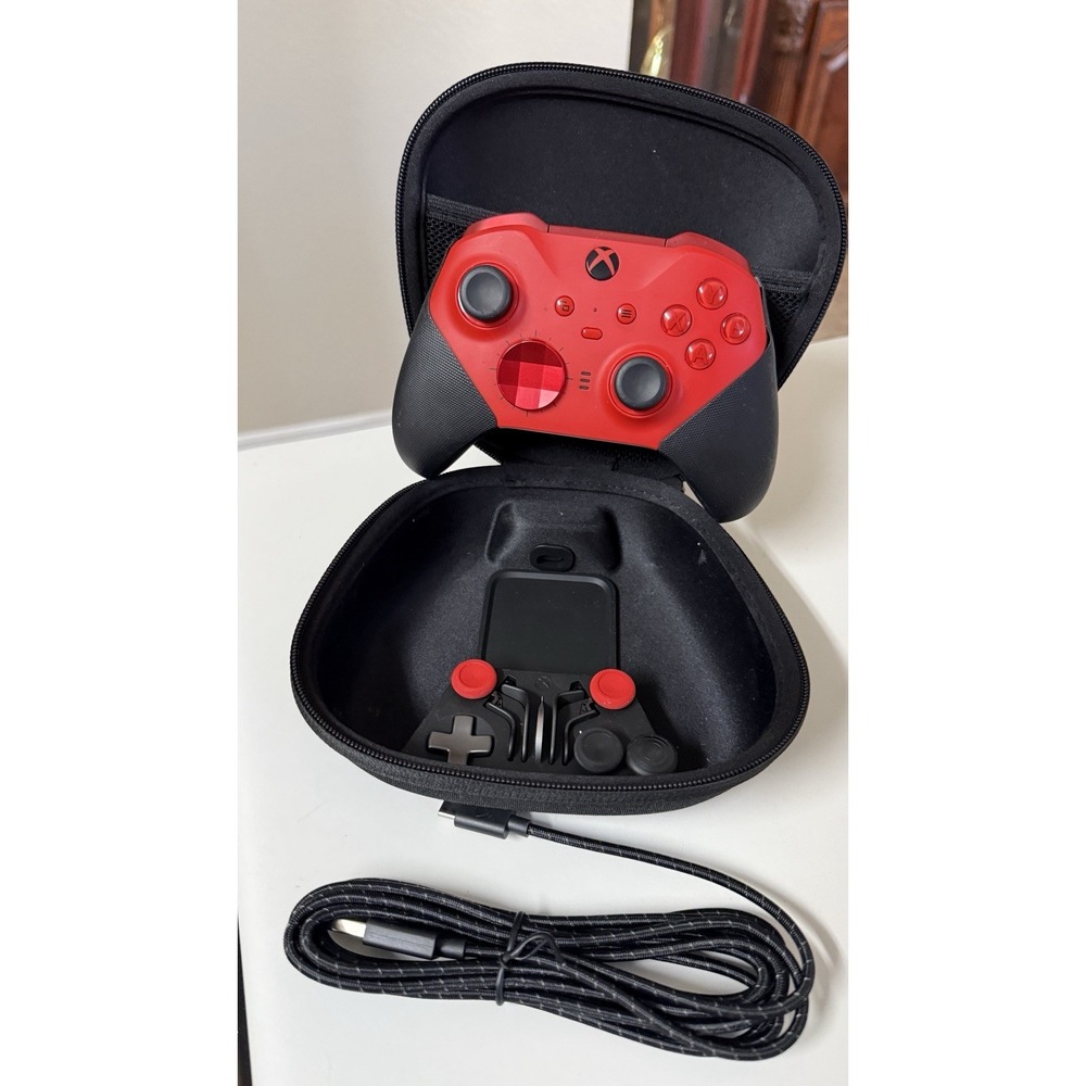 Xbox Elite Series 2 Core Red Wireless Controller 1797 Case Paddles Tested
